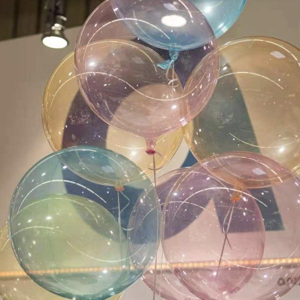 TF Newest Transparent Color Bobo Balloons Color