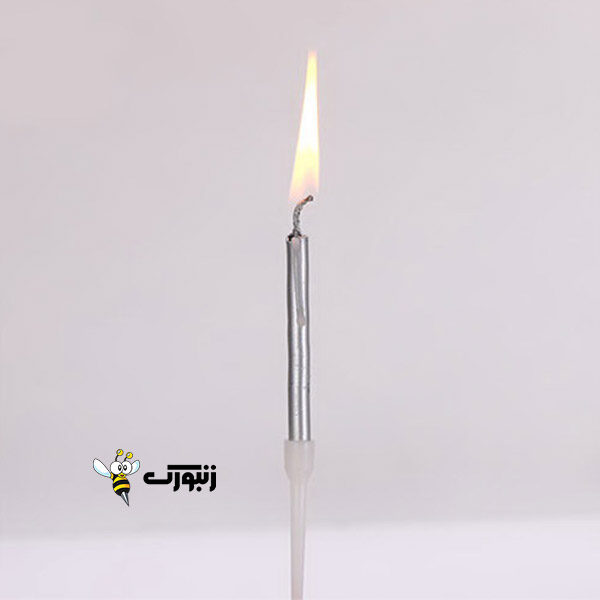 شمع مدادی نقره ای متالیک 1