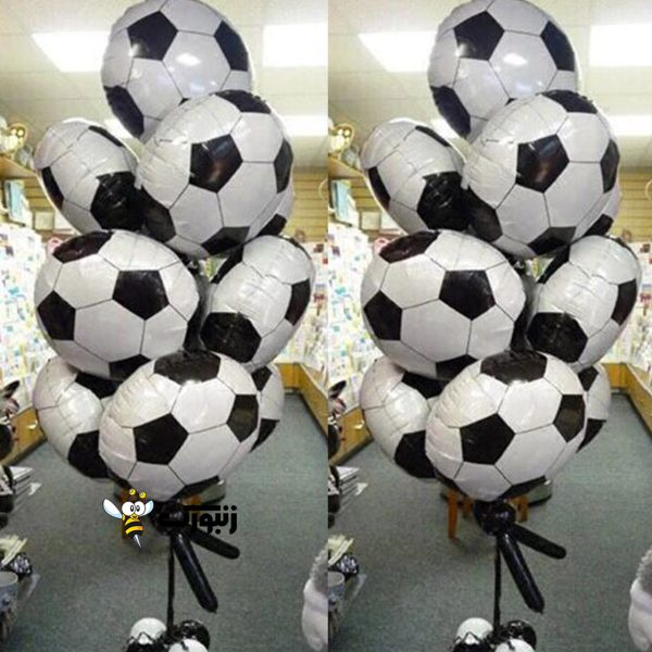 بادکنک فویلی توپ فوتبال گرد