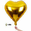 بادکنک هلیومی قلب طلایی سایز بزرگ 2