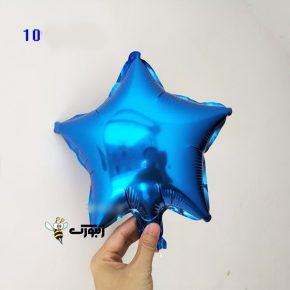 بادکنک فویلی ستاره 10 اینچ آبی 2