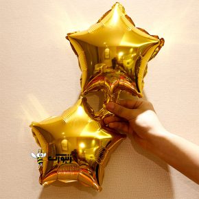 بادکنک فویلی ستاره 10 اینچ طلایی
